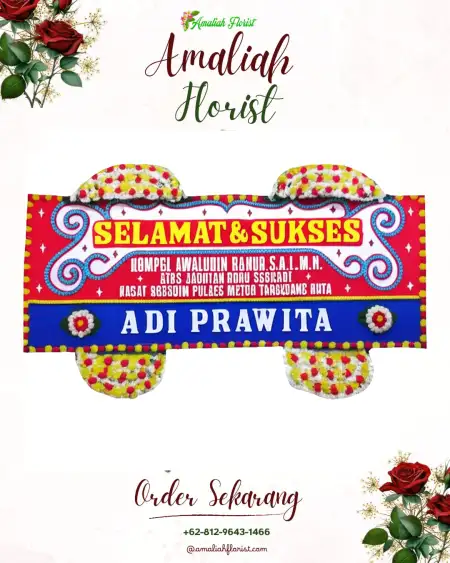 Papan Bunga Ucapan Selamat Sukarena
